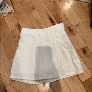 Hollister Off-White Mini Skirt